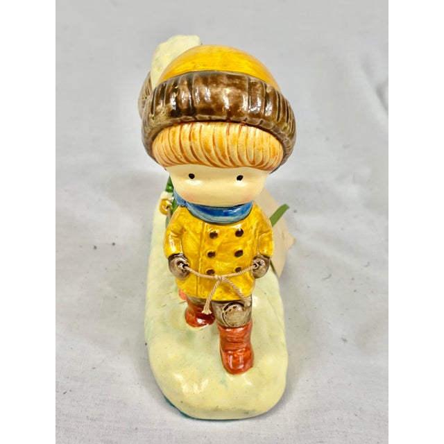 Vintage 1972 Joan Walsh Aglund Winter Figurine For Sale - Image 4 of 9