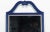 Mid Century blue mirror with gold painted accents and gloss finish Dimensions: 23" Width x 2"Depth x 47"Height See...