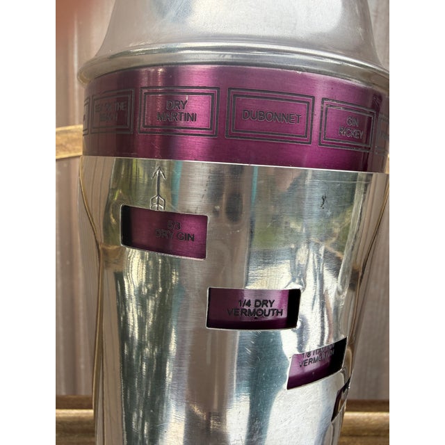 Dial a Drink Menu Cocktail Shaker For Sale - Image 16 of 16