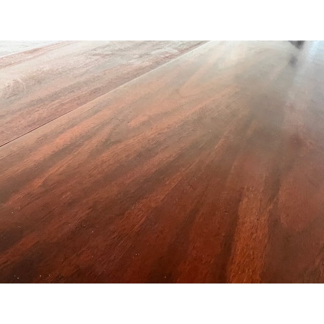 Late 20th Century Queen Ann, Drop Leaf Table in Solid Mahogany Wood by Banks Coldstone Co. For Sale - Image 9 of 13