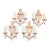 1920s Wall Sconces Ivory Cream White and Red With Gold Colored Highlights Two Light Candle Sconces Restored - Set of 4 For Sale