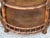 Wood Three Tier Dark Rattan Bamboo and Leather Rolling Bar Cart For Sale - Image 7 of 12