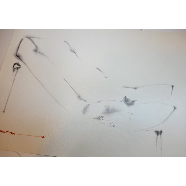 Viet Hô, Cats III, 1965, Watercolor For Sale