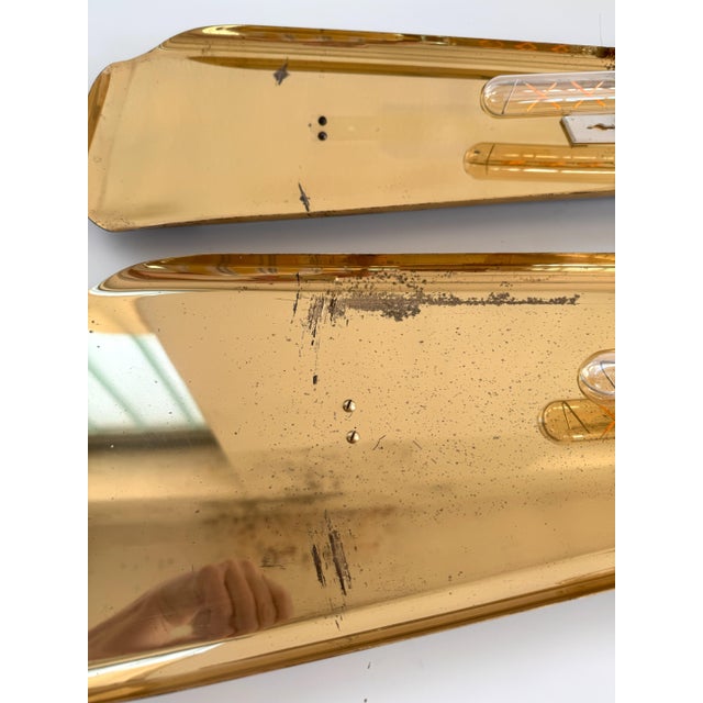 Art Deco Wall Sconces in Brass & Opaline from Vereinigte Werkstätten, 1950s, Set of 2 For Sale - Image 17 of 18