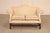 Ethan Allen Vintage Chippendale Style Upholstered Loveseat For Sale - Image 15 of 18