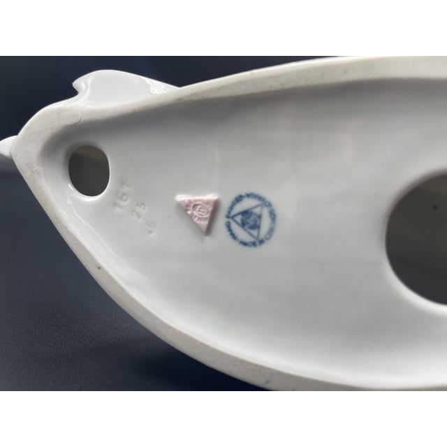 1950s Vintage Slalom Skier Figure in Porcelain from Royal Dux, 1950s For Sale - Image 5 of 14