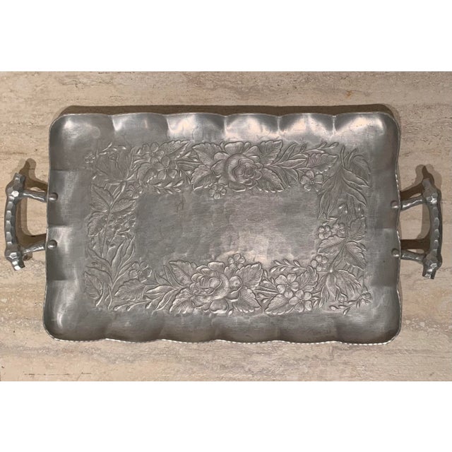 Metal Vintage Mid-Century Asian Porcelain Tea Set - 4 Pieces For Sale - Image 7 of 13