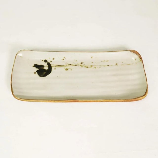 Brown French Ceramic Plate from Colombe, 1960s For Sale - Image 8 of 8