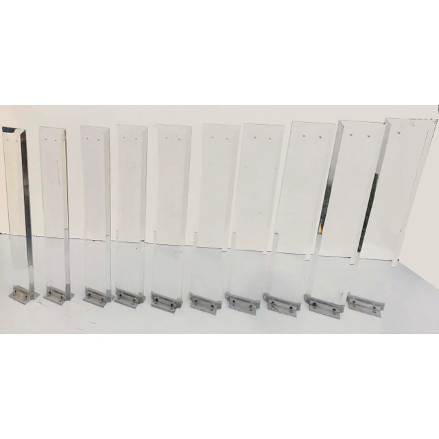 Modern 1970s Vintage Lucite Baluster Pieces - Set of 10 For Sale - Image 3 of 5