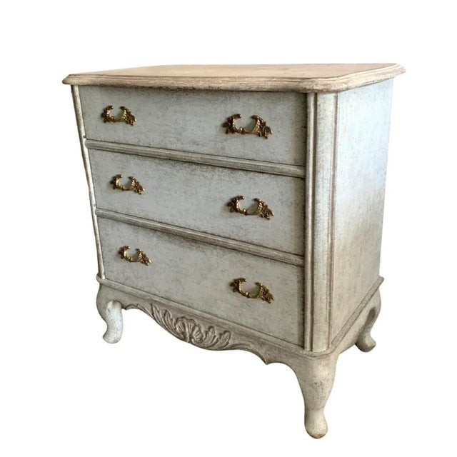 Swedish Chest of Drawers in Rococo Style For Sale - Image 3 of 6