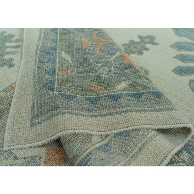 Ivory Turkish Oushak Rug 9' x 12'8" #19231 For Sale - Image 8 of 8