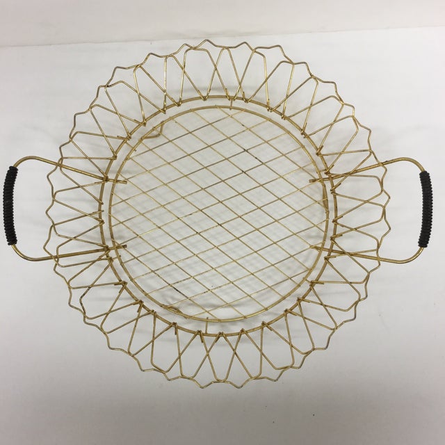 Vintage Brass Wire Pie Plate Holder Chairish