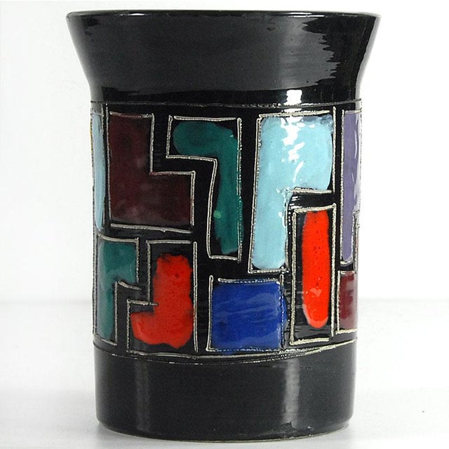Italian Ceramic Vase by Aldo Londi for Bitossi, 1960s For Sale - Image 12 of 12