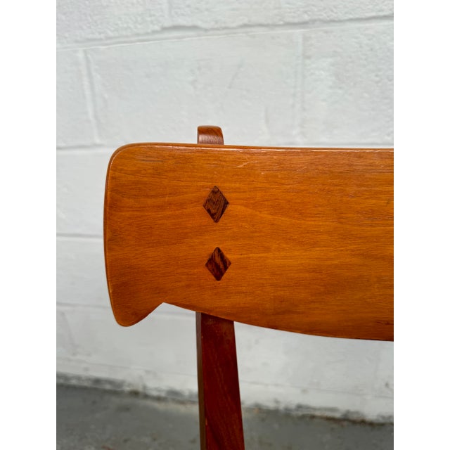 Mid 20th Century Kipp Stewart for Drexel "Declaration" Sculpted Walnut Dining Chairs - Set of 6 For Sale - Image 9 of 12