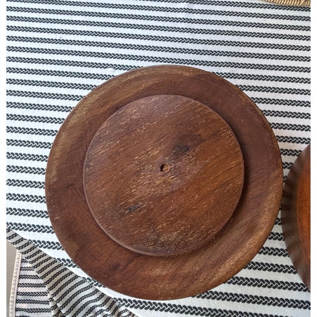 Mid-Century Danish Teak Wood Ice Bucket With Opal Glass Liner For Sale In Little Rock - Image 6 of 15