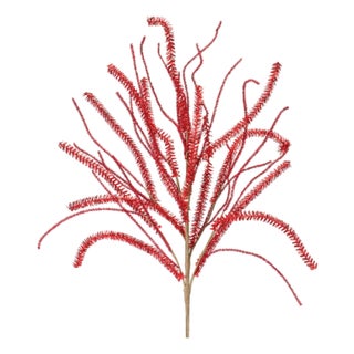 Glittered Pine Tinsel Branch (Set of 2) For Sale