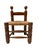 French Rustic Brutalist Low Side Chair by Charles Dudouyt, 1940s For Sale - Image 6 of 13