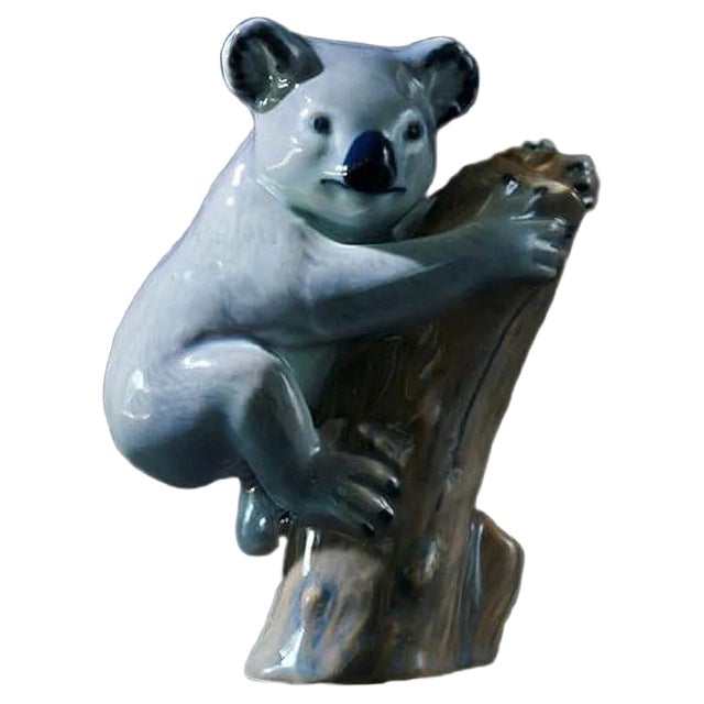 Porcelain Koala Bear Figurine from Copenhagen B&G For Sale