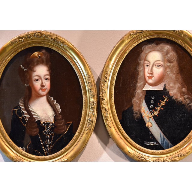 Circle of pierre gobert (fontainebleau 1662 - paris 1744) pair of portraits portrait of philip v, king of spain...