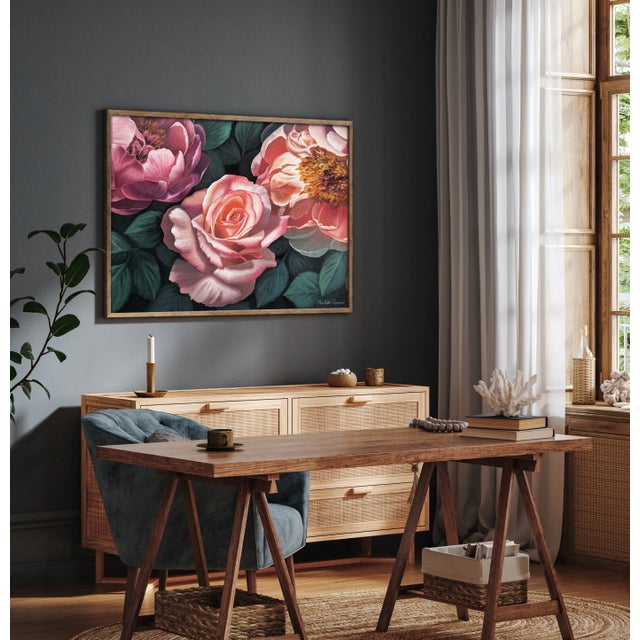 Nicolette created stunning artwork in a photorealistic style, infused with vibrant, heightened chromatic hues. Her larger-...