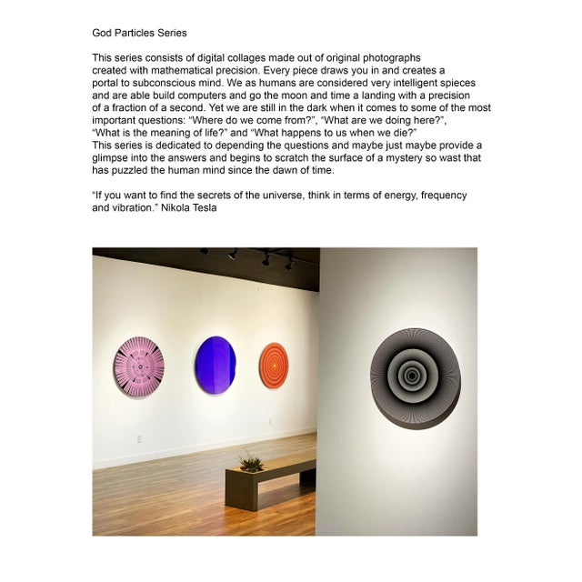 "Black Hole" Contemporary Minimalist Epson Print Mounted to Plexi For Sale - Image 4 of 5