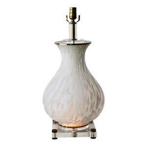 Mazzega Murano Glass Baluster Lamp Vintage Mid-Century