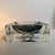 Big Square Ashtray or Catch-all in Murano Glass by Mandruzzato. Wonderful Gray Submerged color. Stunning handcrafted by...