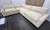 Wood Rh Maxwell Left-Arm L-Sectional | Classic | Down | Perennials® Performance Textured Linen Weave – Dune For Sale - Image 7 of 18