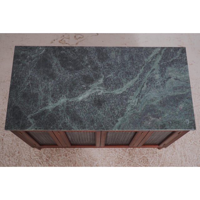 McLain Weisland Regency Custom Mahogany Marble Top Credenza For Sale In Philadelphia - Image 6 of 16