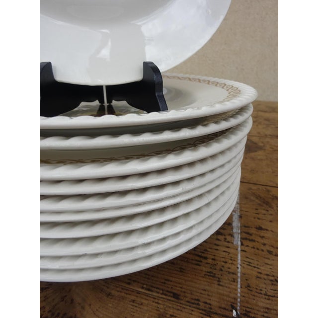 Soup Plates in Lunéville Earthenware from Keller & Guerin, 1890s, Set of 11 For Sale - Image 17 of 18