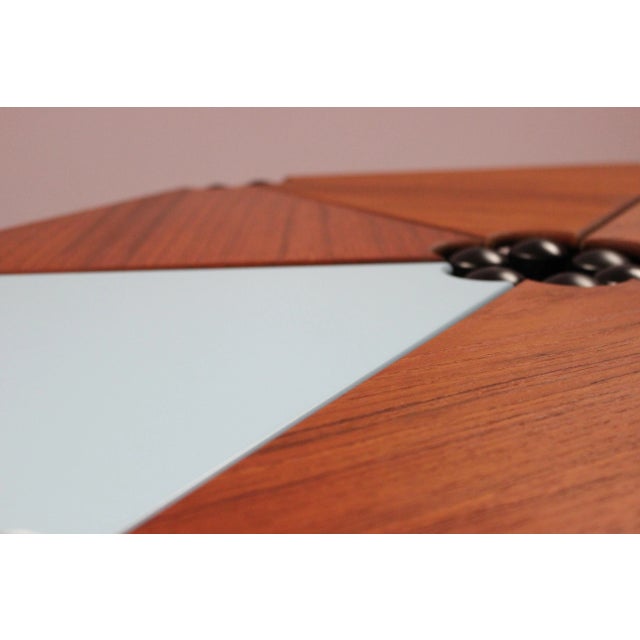 Teak Coffee Table in Six Triangular Parts by Helge Møller, 1980s For Sale - Image 10 of 15