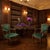 The Scholar’s Alcove: Dark Academia Library Desk & Jacquard Emerald Armchairs Suite For Sale In Phoenix - Image 6 of 7