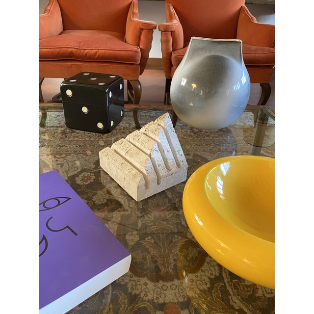 Travertine Desk Organizer by Enzo Mari for Fratelli Mannelli, Italy, 1970s For Sale - Image 16 of 18