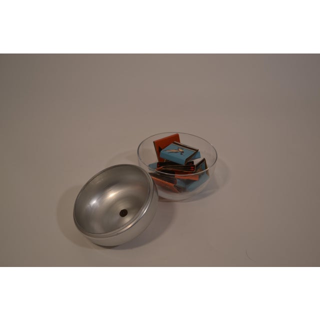 Metal 1938 Vintage Kensington Cortland Lurelle Guild Glass Brass Jam Jar For Sale - Image 7 of 10