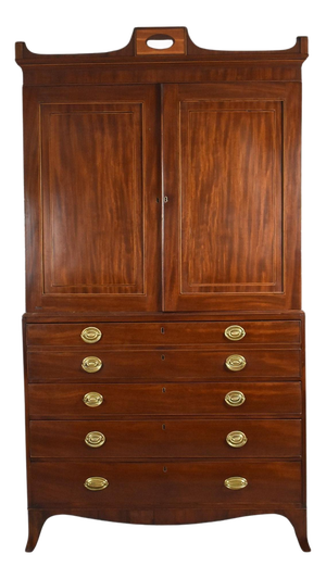 Antique George III Mahogany Secretaire, 1800