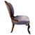 19th Century Victorian Mahogany Spoon Back Nursing Chair with Carved Cabriole Legs, 1850 For Sale - Image 5 of 7