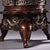Copper & Silver Dragon Incense Burner, Coiled-Dragon Censer With Elephant Feet For Sale - Image 9 of 10