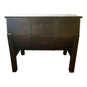 1920s Wooden Chest Made From an Antique Washing Machine