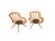 Wood Armchairs by Lodovico Meneghetti, Giotto Stoppino and Vittorio Gregotti for Sim, 1953, Set of 2 For Sale - Image 7 of 7