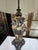 Chinese Antique Chinese Elaborately Carved Natural Hard-Stone Table Lamps—A Pair For Sale - Image 3 of 18