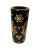Gold and Black Tubular Ceramic Vase With Middle Ages Theme For Sale In San Diego - Image 6 of 9