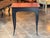 19th Century Ebonized Side Table With Red Leather Top For Sale - Image 9 of 9