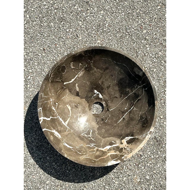 Vintage Grey Stone Sink For Sale - Image 10 of 12