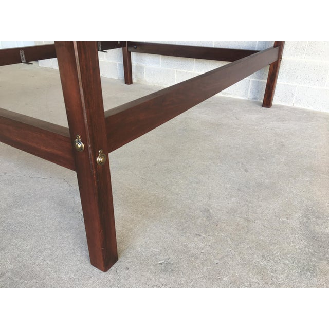 High Quality Mahogany Queen Size Chippendale Style Reeded Poster Bed