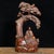 Hand-Carved Boxwood Figure of a Monk Under a Pine Tree For Sale In Los Angeles - Image 6 of 9