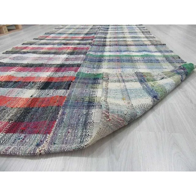 Vintage Colorful Turkish Rag Rug - 5′9″ × 10′11″ For Sale In Los Angeles - Image 6 of 6