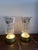 Glass Vintage Mantle Lustres With Crystal Prisms - a Pair For Sale - Image 7 of 12