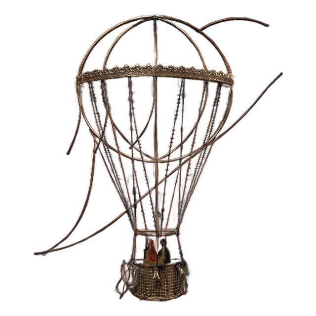 Late 20th Century Curtis Jere Hot Air Balloon Sculpture For Sale