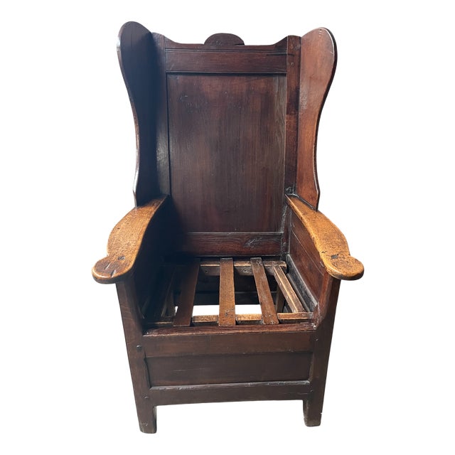 Antique English Lambing Chair, 1800s For Sale