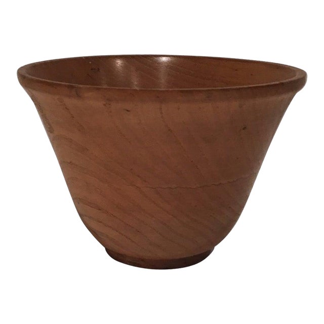 Wooden Bowl. Stamped in the Paste. Circa 1970 For Sale